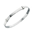 Beginnings Plain Silver Expandable Baby Bangle