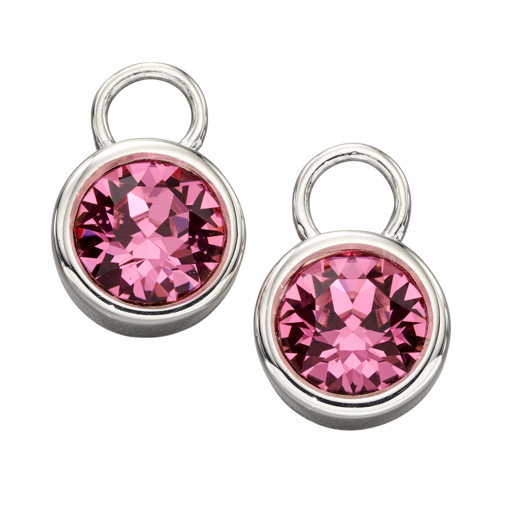 Beginnings Crystal Birthstone Hoop Earring Charms