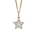 Elements Gold Star Pendant with Diamonds