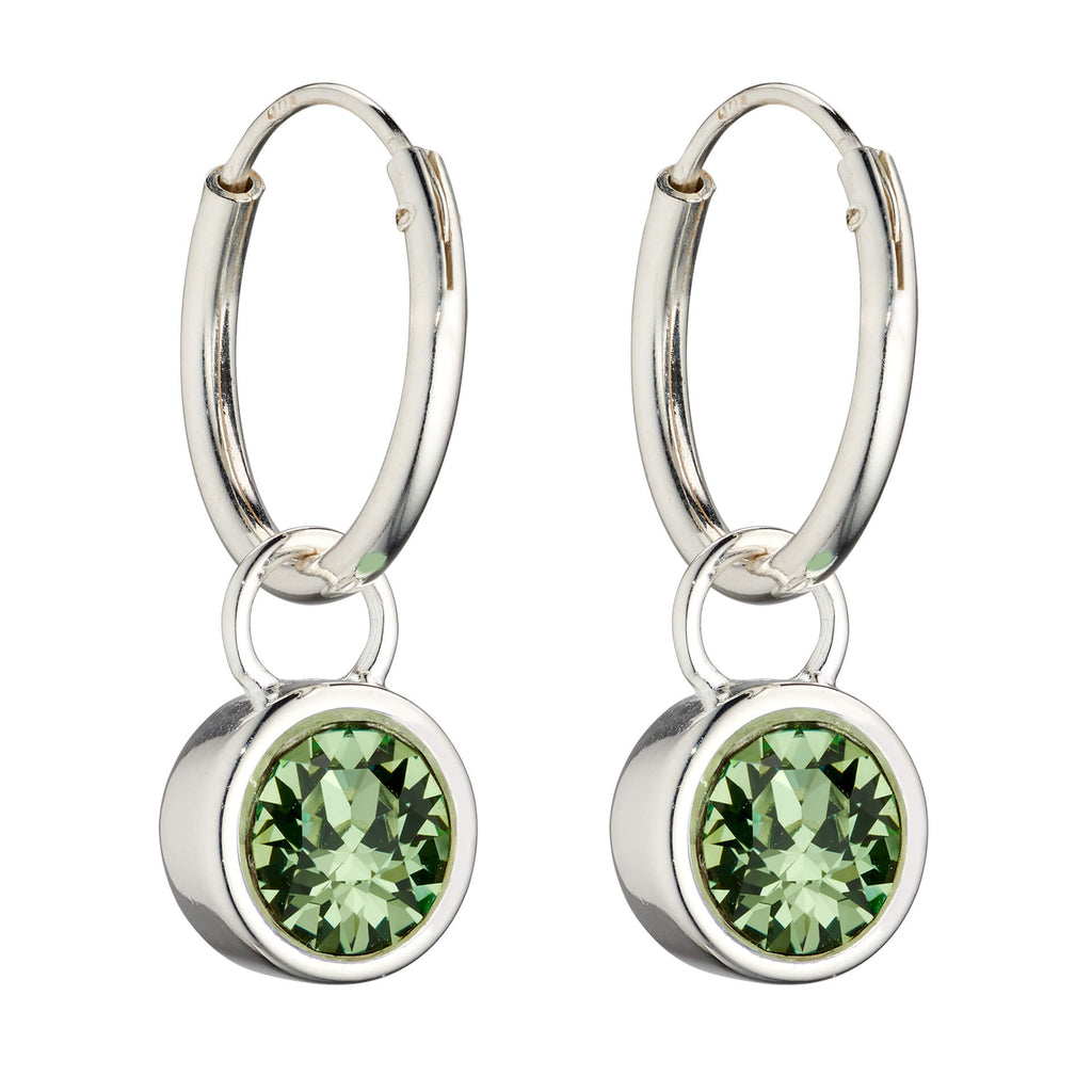 Beginnings Crystal Birthstone Hoop Earring Charms