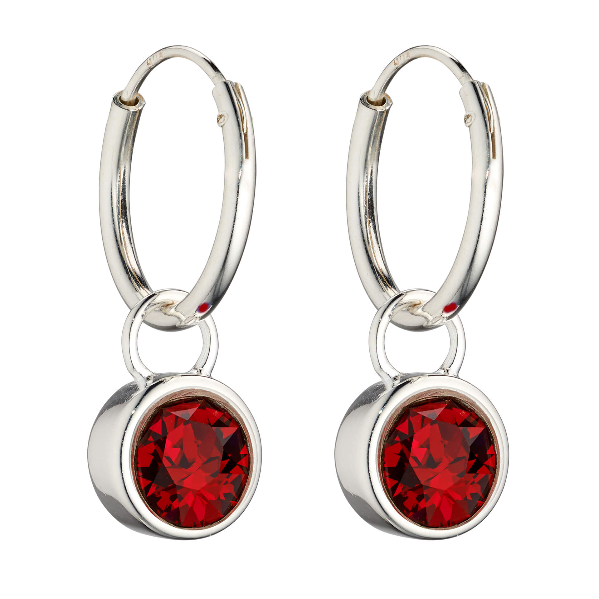 Beginnings Crystal Birthstone Hoop Earring Charms