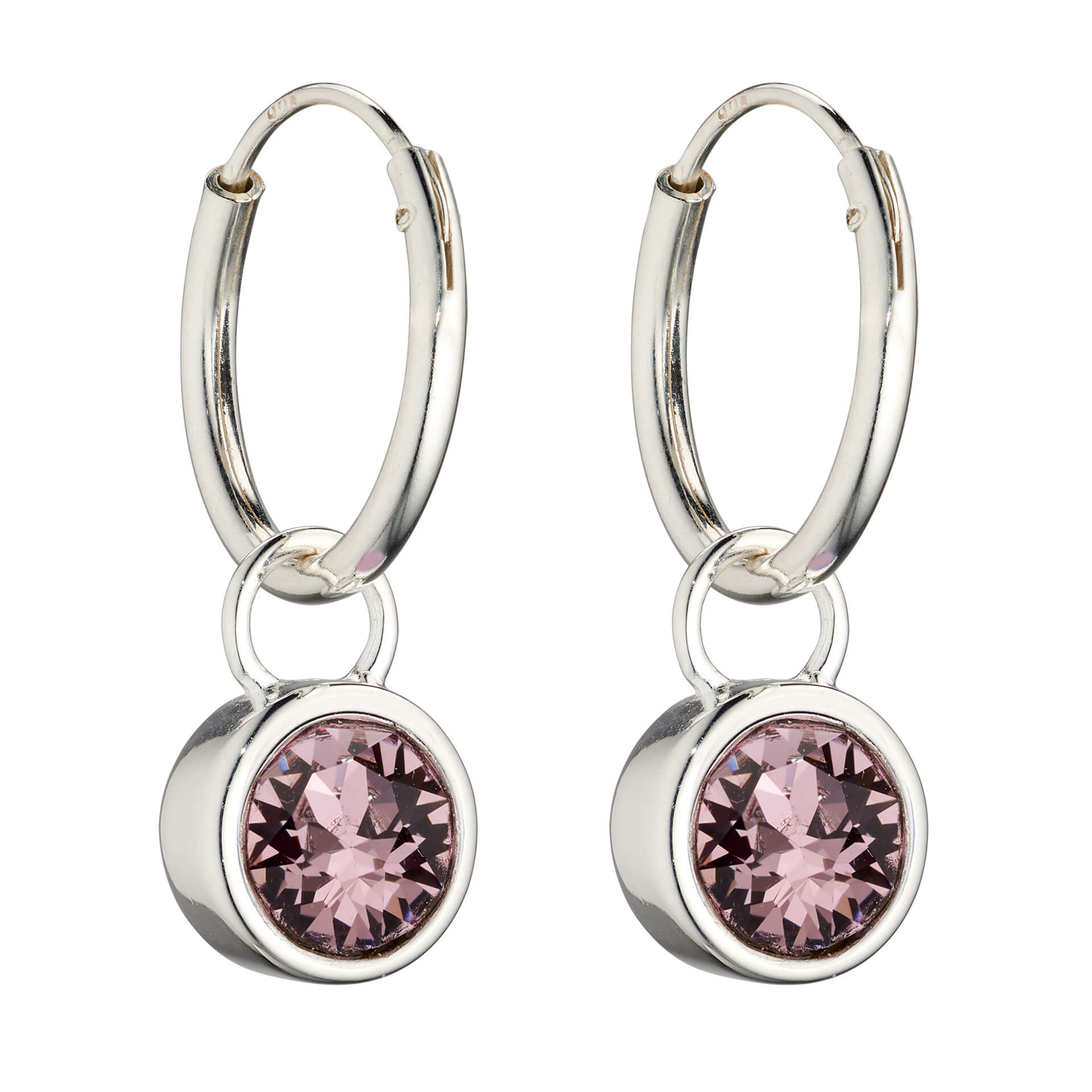 Beginnings Crystal Birthstone Hoop Earring Charms