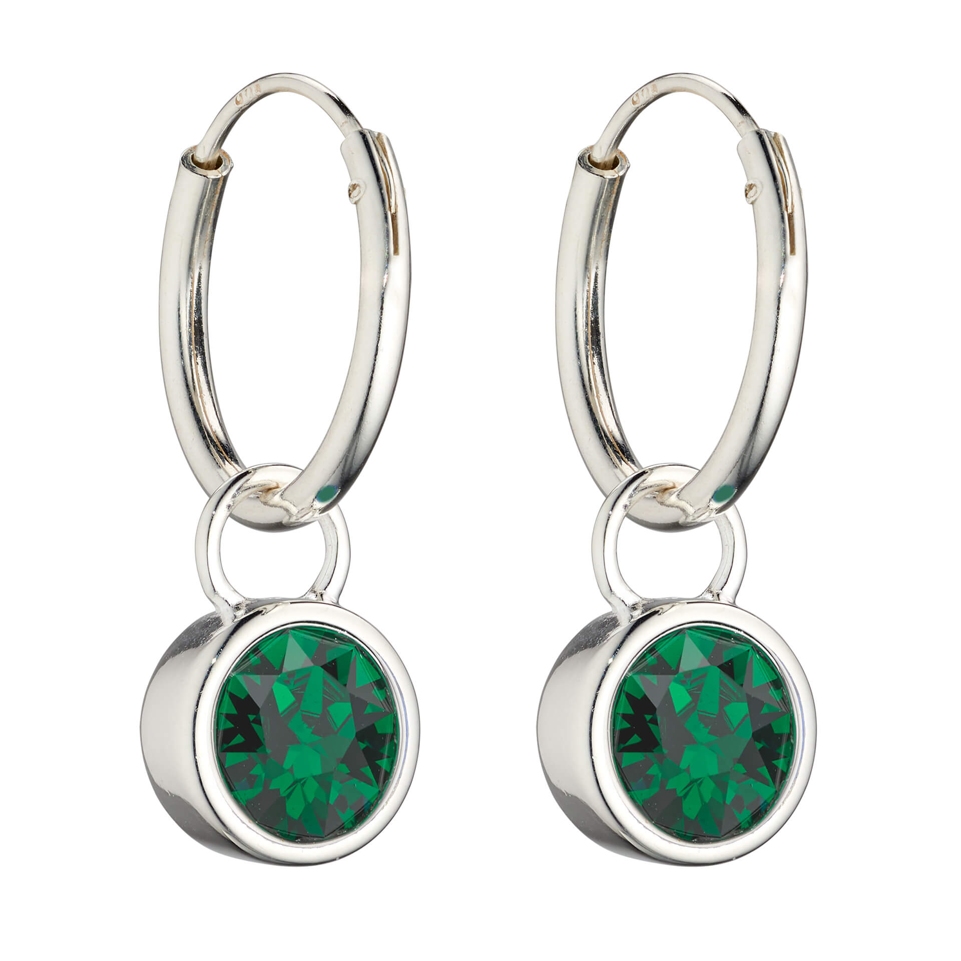 Beginnings Crystal Birthstone Hoop Earring Charms
