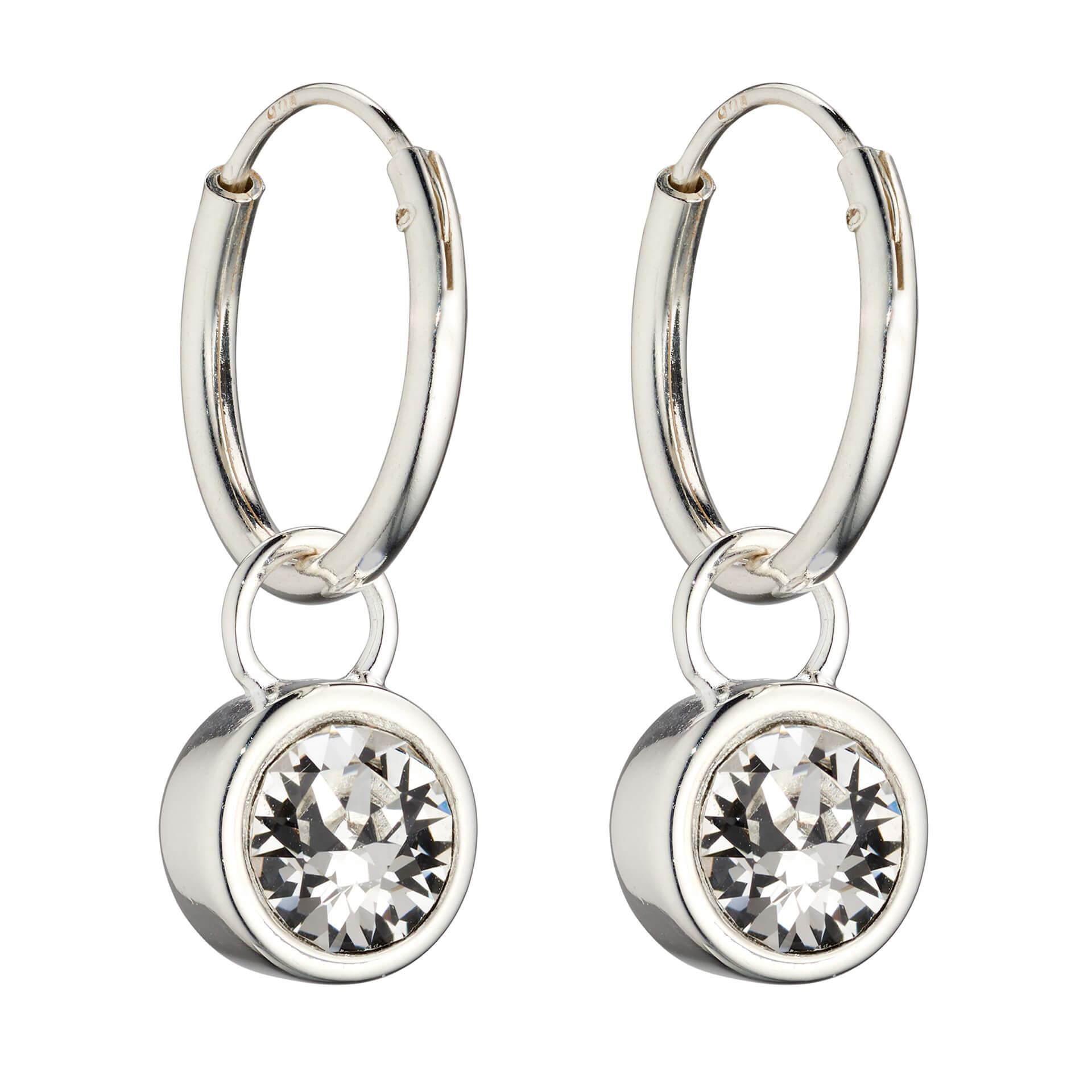 Beginnings Crystal Birthstone Hoop Earring Charms