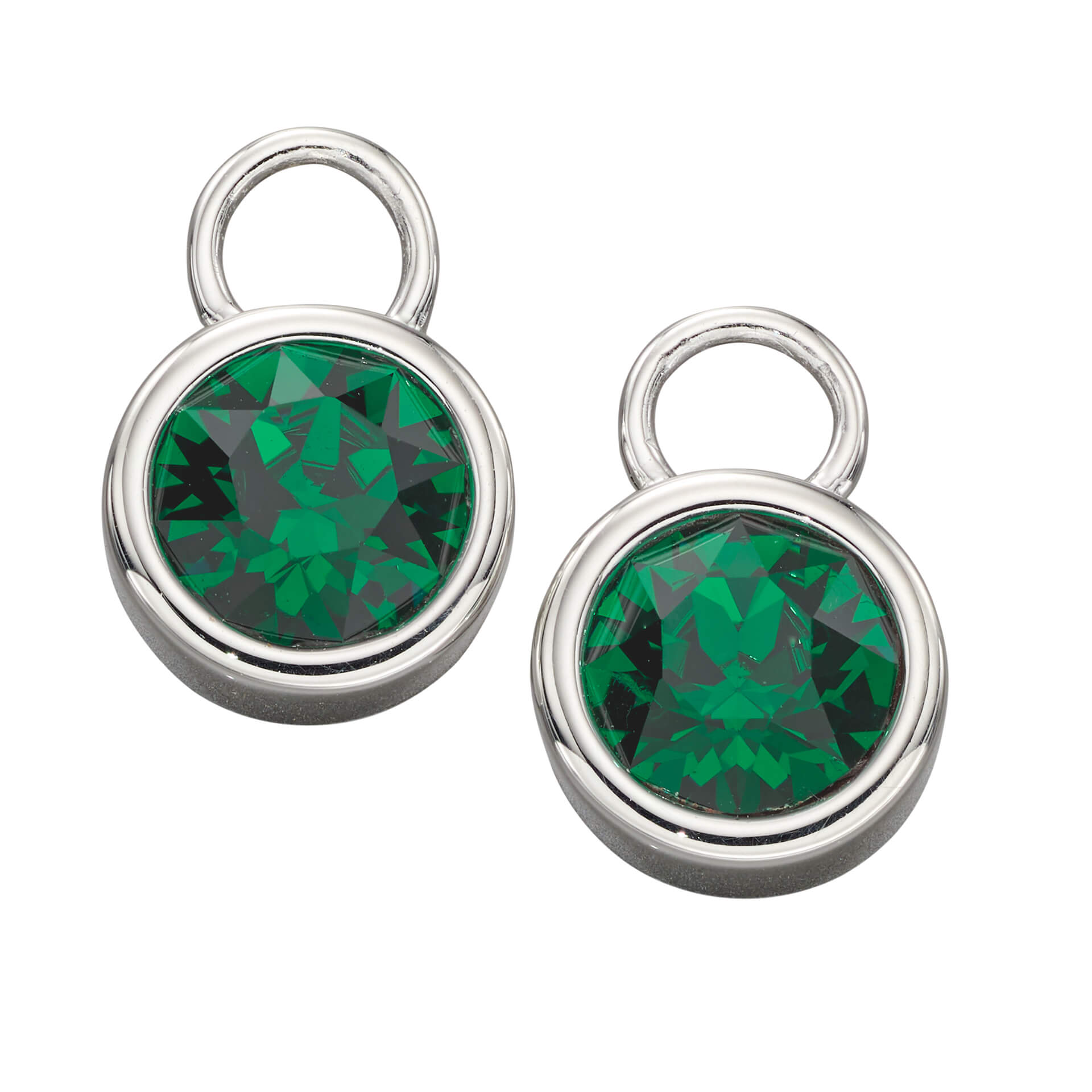 Beginnings Crystal Birthstone Hoop Earring Charms