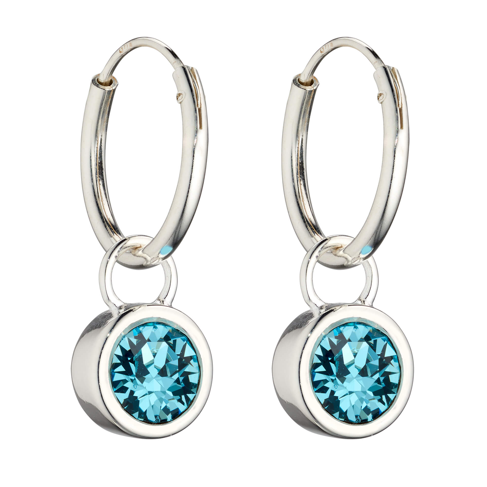 Beginnings Crystal Birthstone Hoop Earring Charms