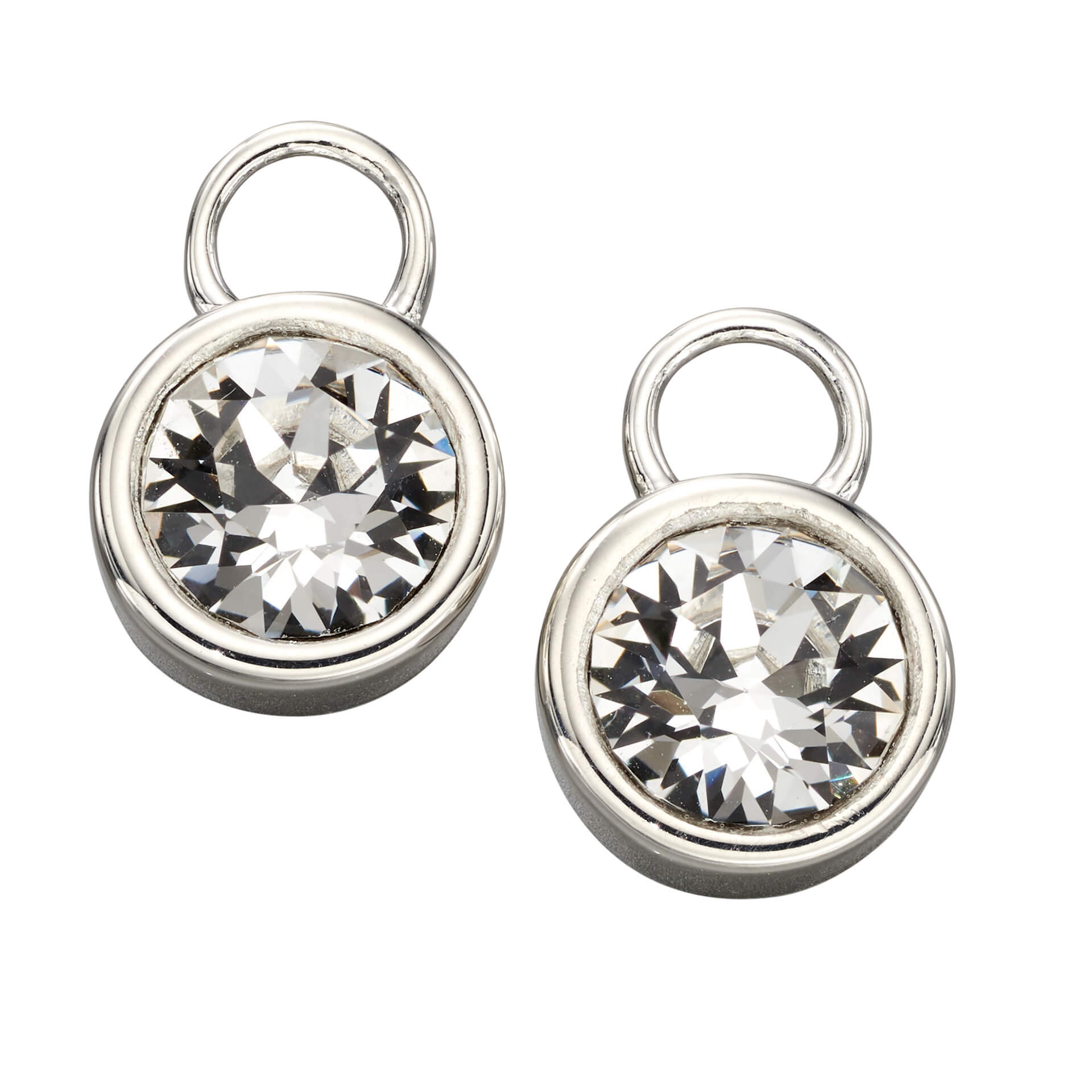 Beginnings Crystal Birthstone Hoop Earring Charms