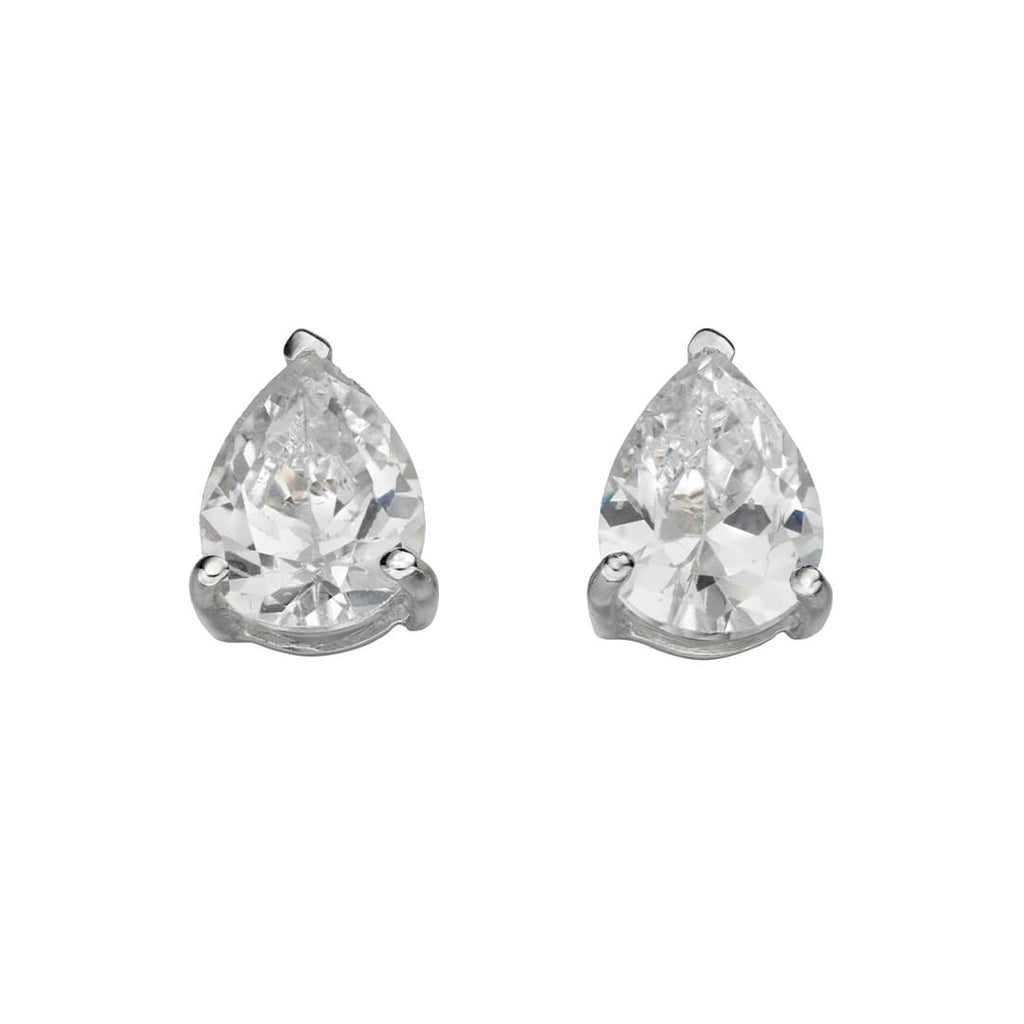 Beginnings Teardrop Cubic Zirconia Stud Earrings