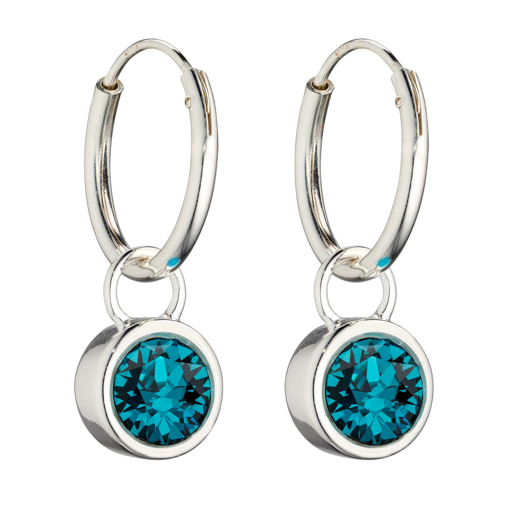 Beginnings Crystal Birthstone Hoop Earring Charms
