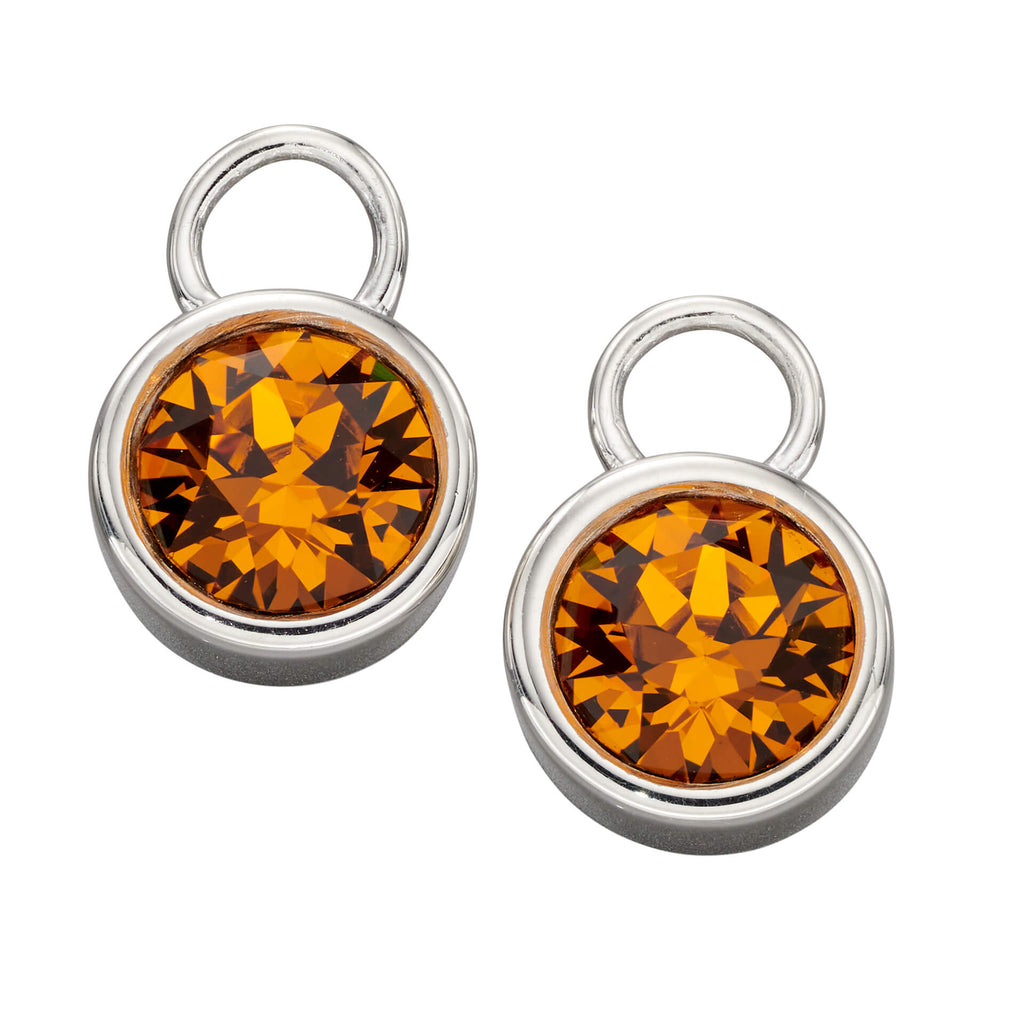 Beginnings Crystal Birthstone Hoop Earring Charms