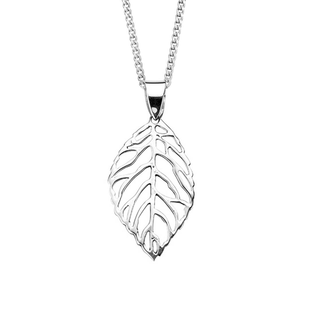 Beginnings Cut Out Leaf Pendant