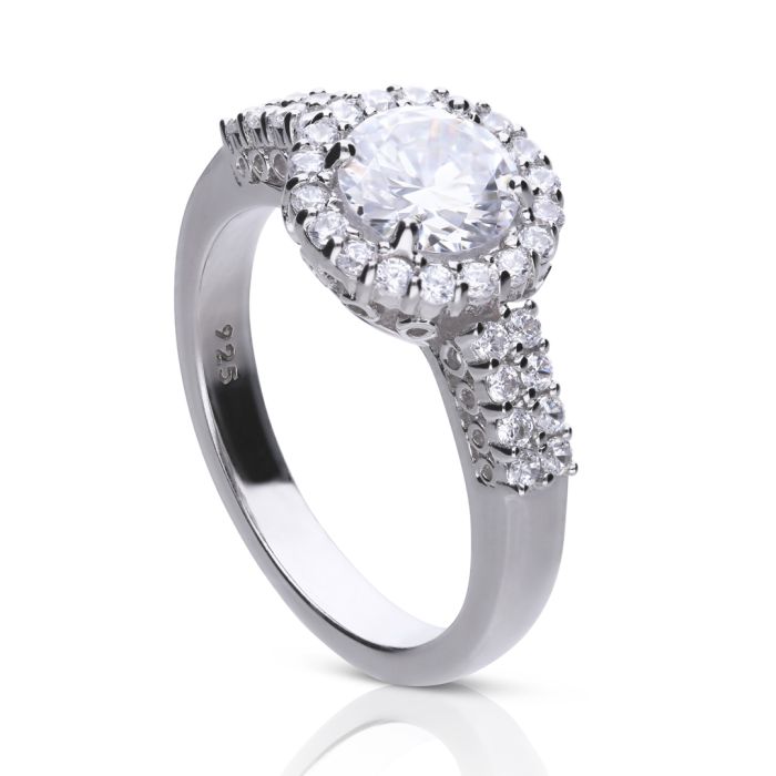 Diamonfire Halo Ring
