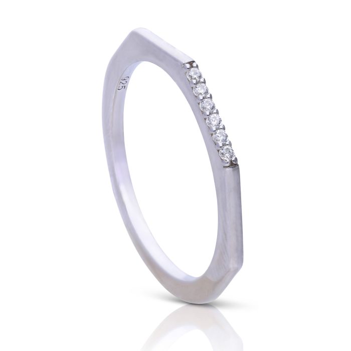 Diamonfire Angled Ring