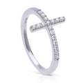 Diamonfire Pave Set Cross Ring