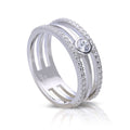 Diamonfire Triple Layer Ring