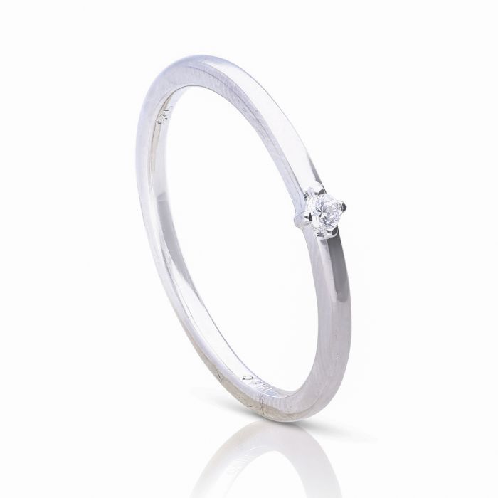 Diamonfire Small Solitaire Zirconia Ring
