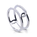 Diamonfire Double Loop Ring