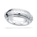 Diamonfire Love Textured Spinner Ring