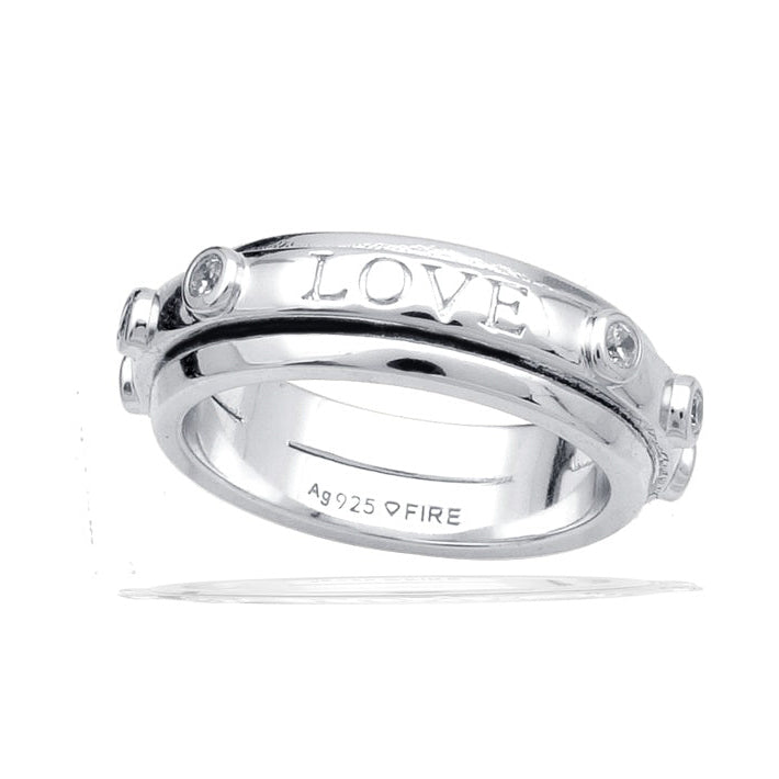 Diamonfire Love Spinner Ring