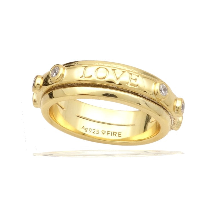 Diamonfire Love Spinner Ring