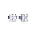 Diamonfire Princess Cut Zirconia Stud Earrings