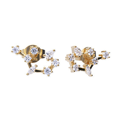 Diamonfire Zodiac Constellation Stud Earrings