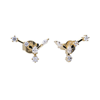 Diamonfire Zodiac Constellation Stud Earrings