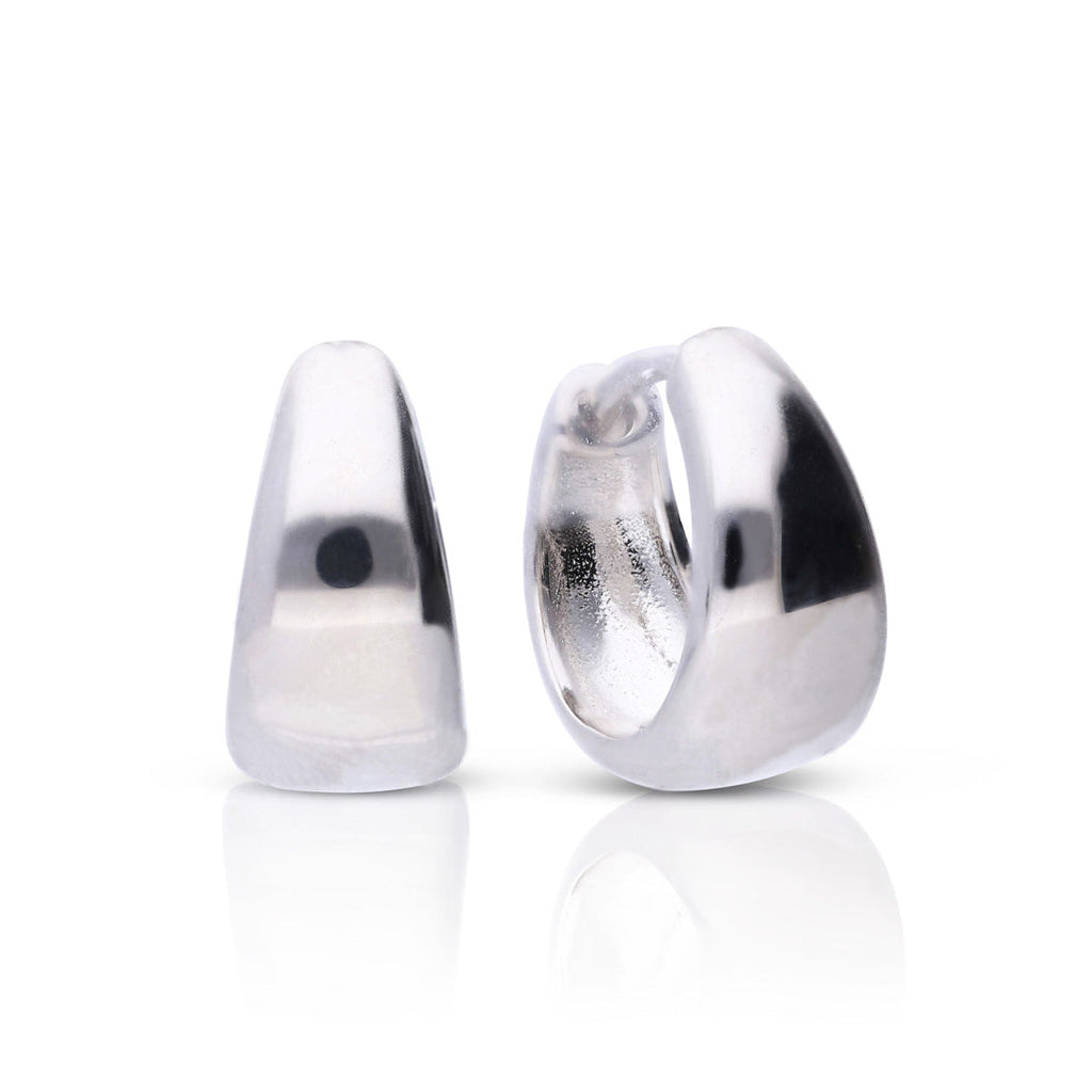 Diamonfire Plain Tapered Hoop Earrings