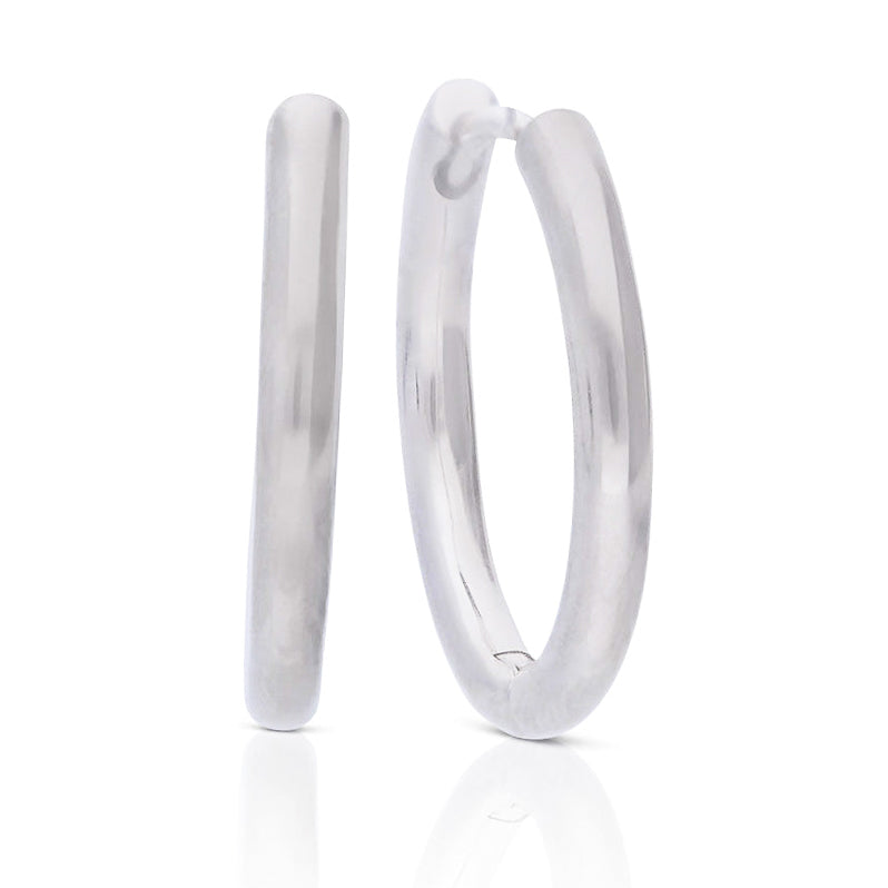 Diamonfire Plain Hoop Earrings