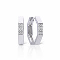 Diamonfire Octagonal Hoop Earrings