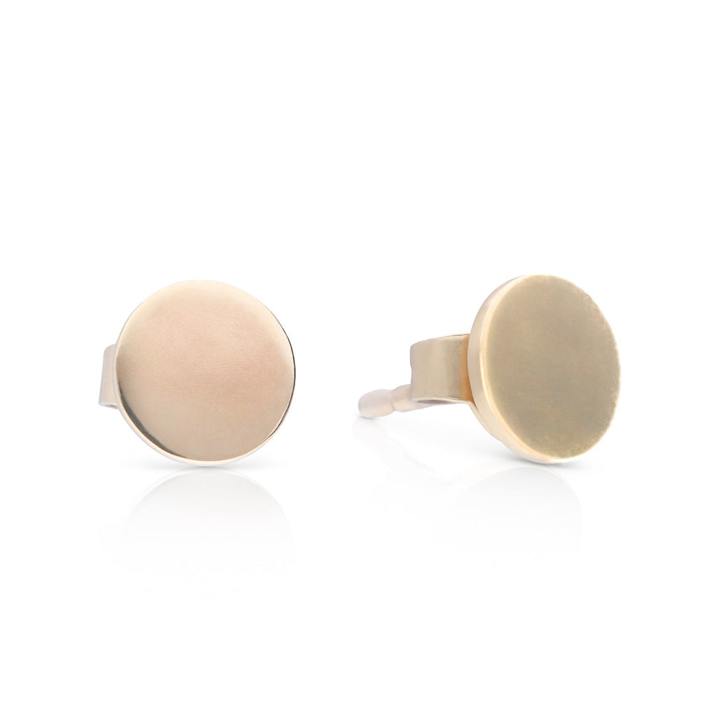 Diamonfire Plain Disc Stud Earrings