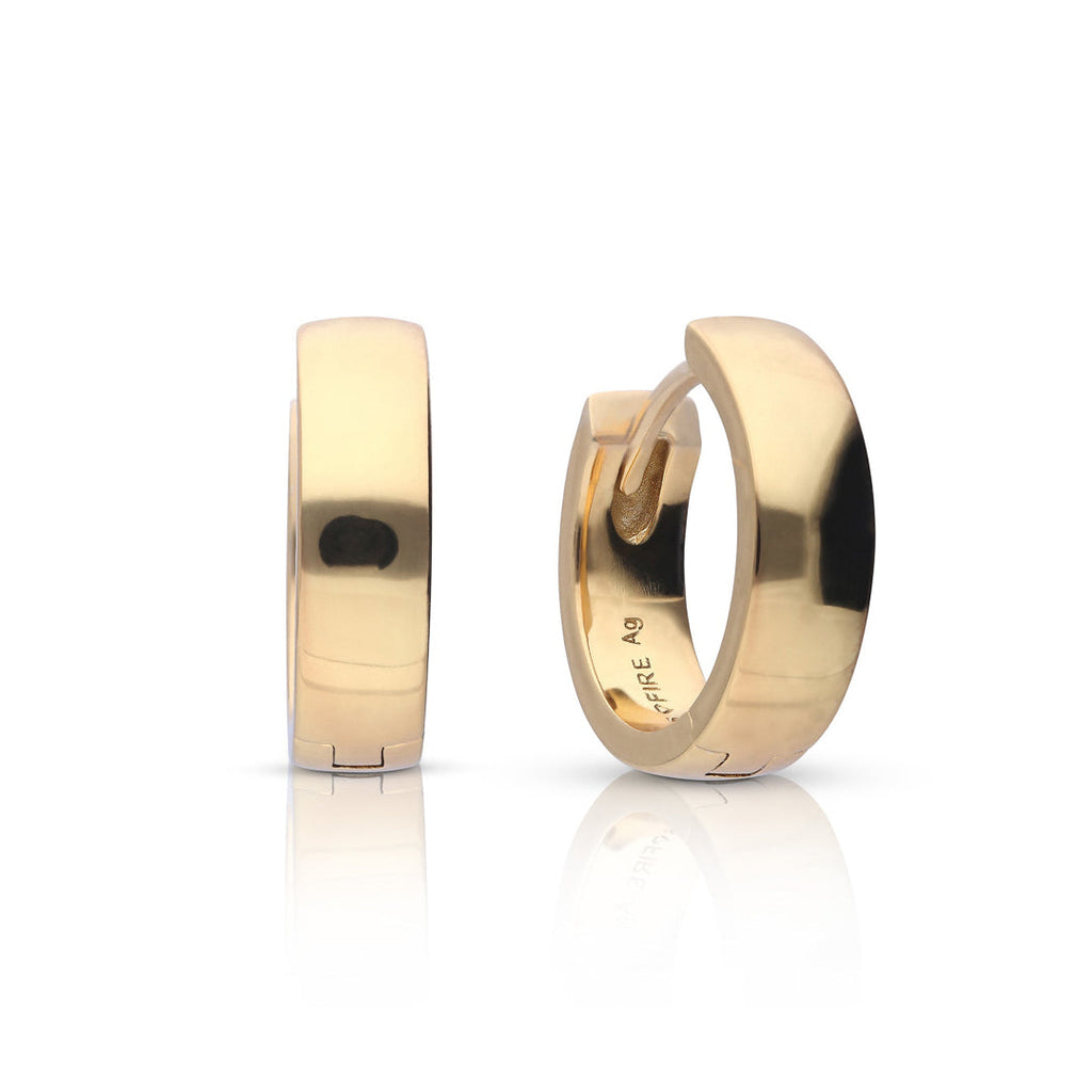 Diamonfire Plain Square Edge Hoop Earrings