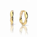 Diamonfire Plain Mini Twist Hoop Earrings