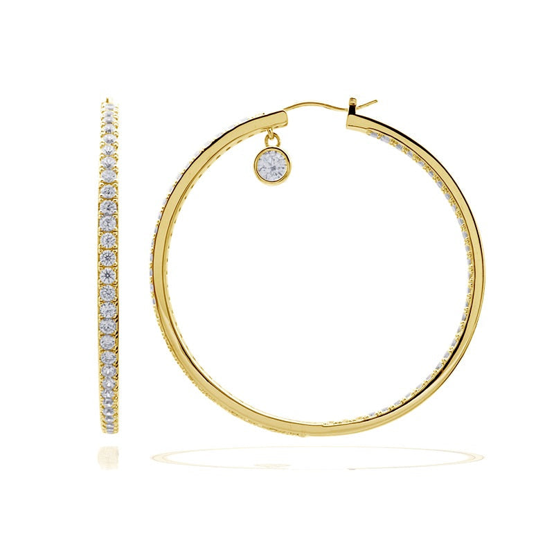 Diamonfire Creole Hoop Earrings