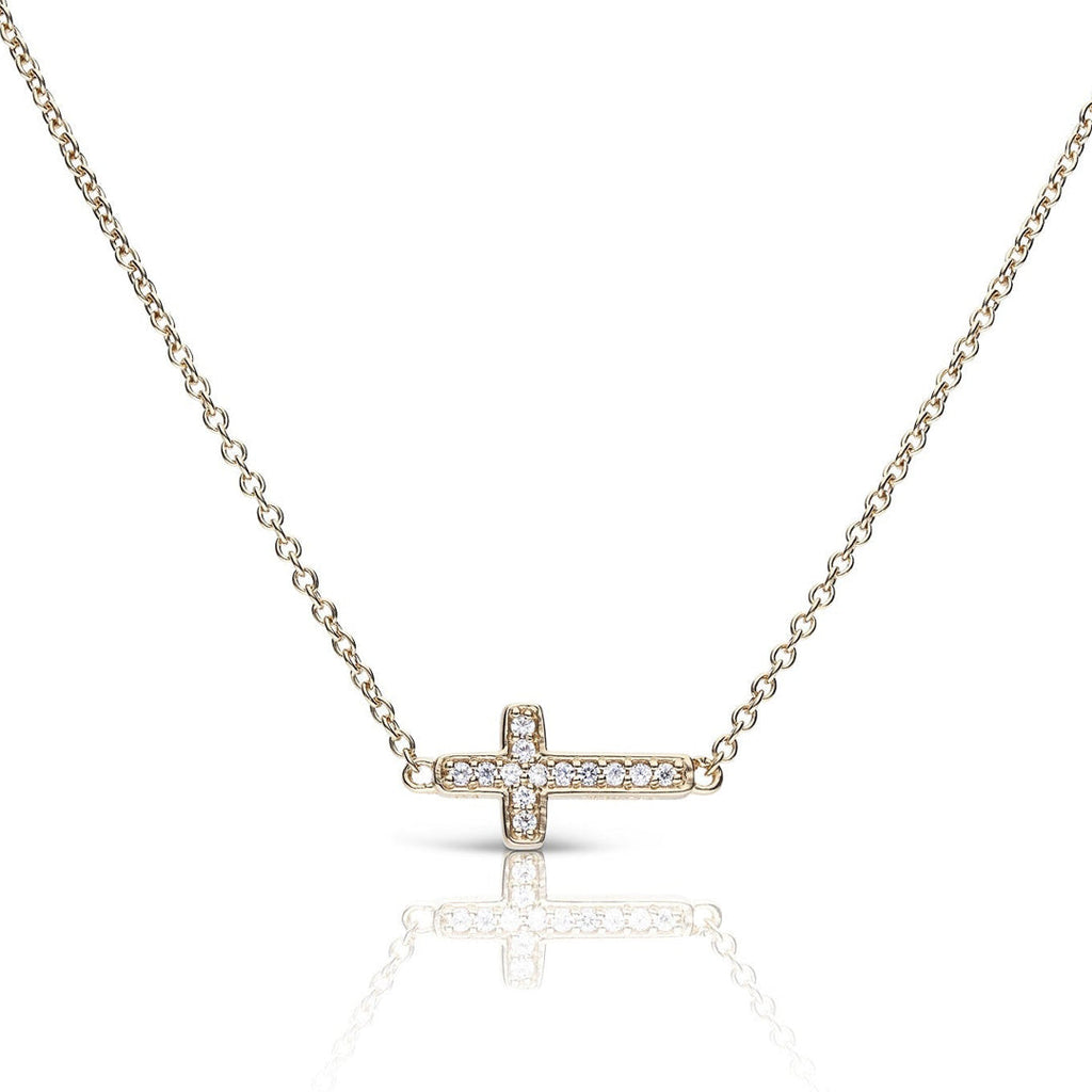Diamonfire Pave Cross Necklace