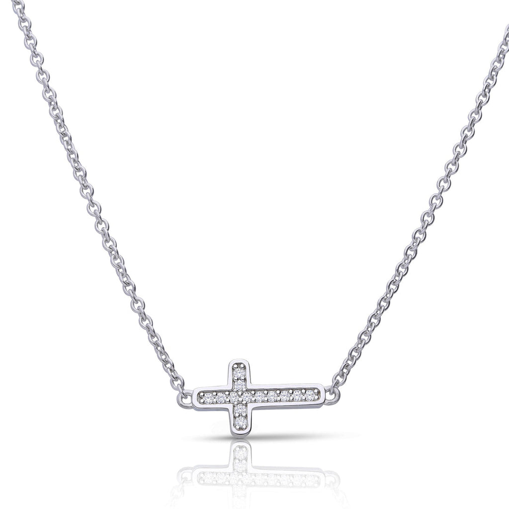Diamonfire Pave Cross Necklace
