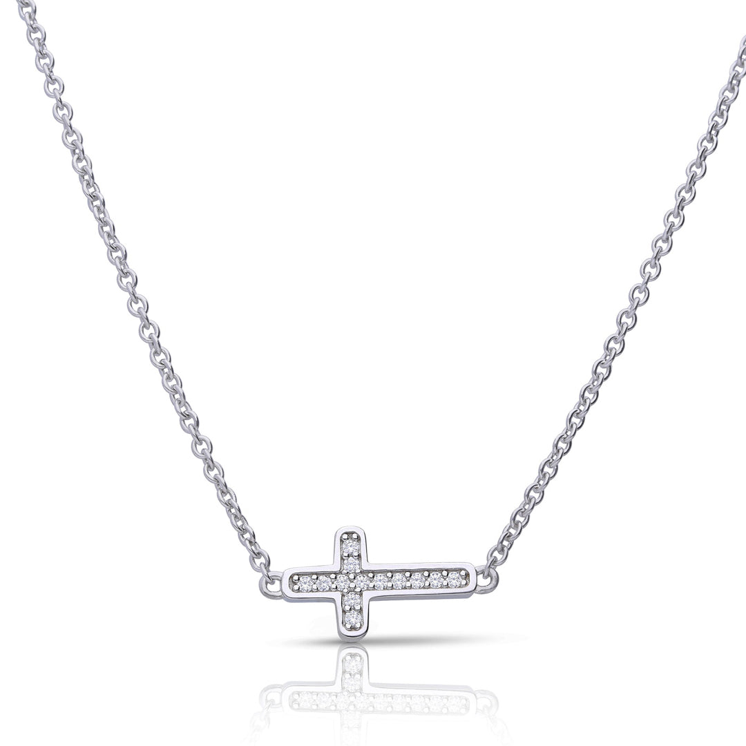 Diamonfire Pave Cross Necklace