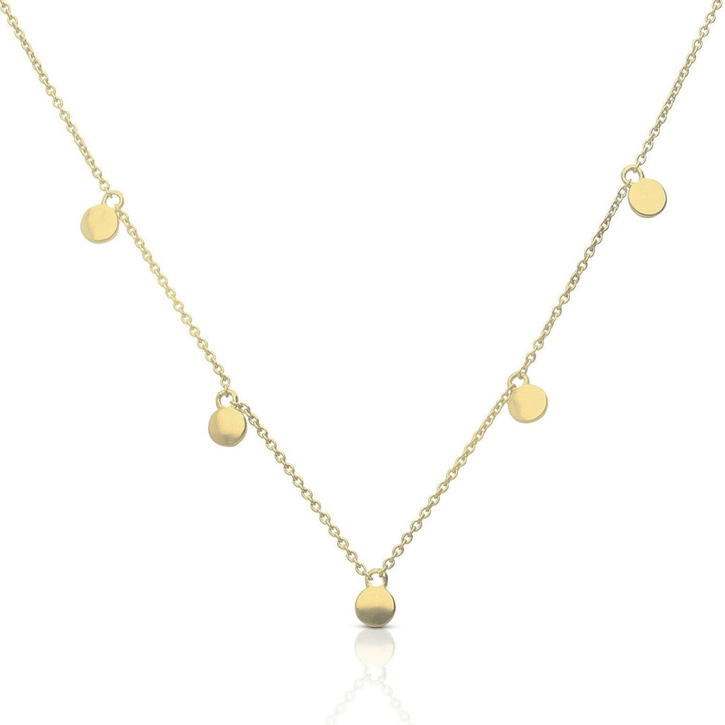 Diamonfire Plain Disc Station Necklace