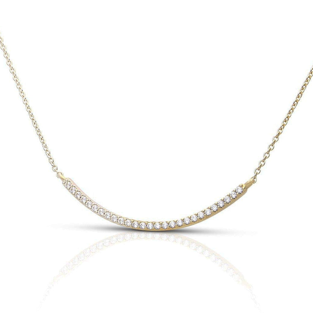 Diamonfire Zirconia Bar Necklace