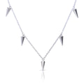 Diamonfire Plain Spiked Station Necklace