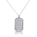 Diamonfire Tag Necklace with Zirconia
