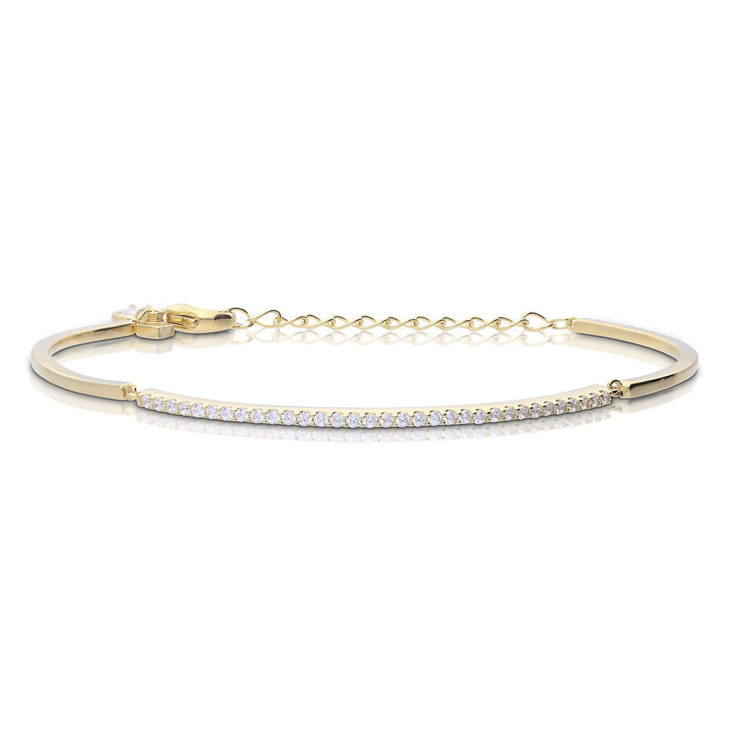 Diamonfire Pave Set Bar Bracelet