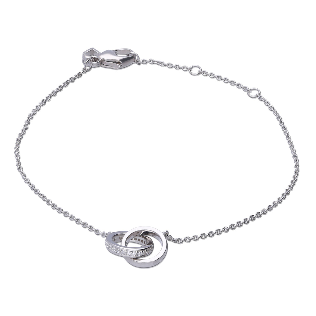 Diamonfire Interlinking Rings Bracelet