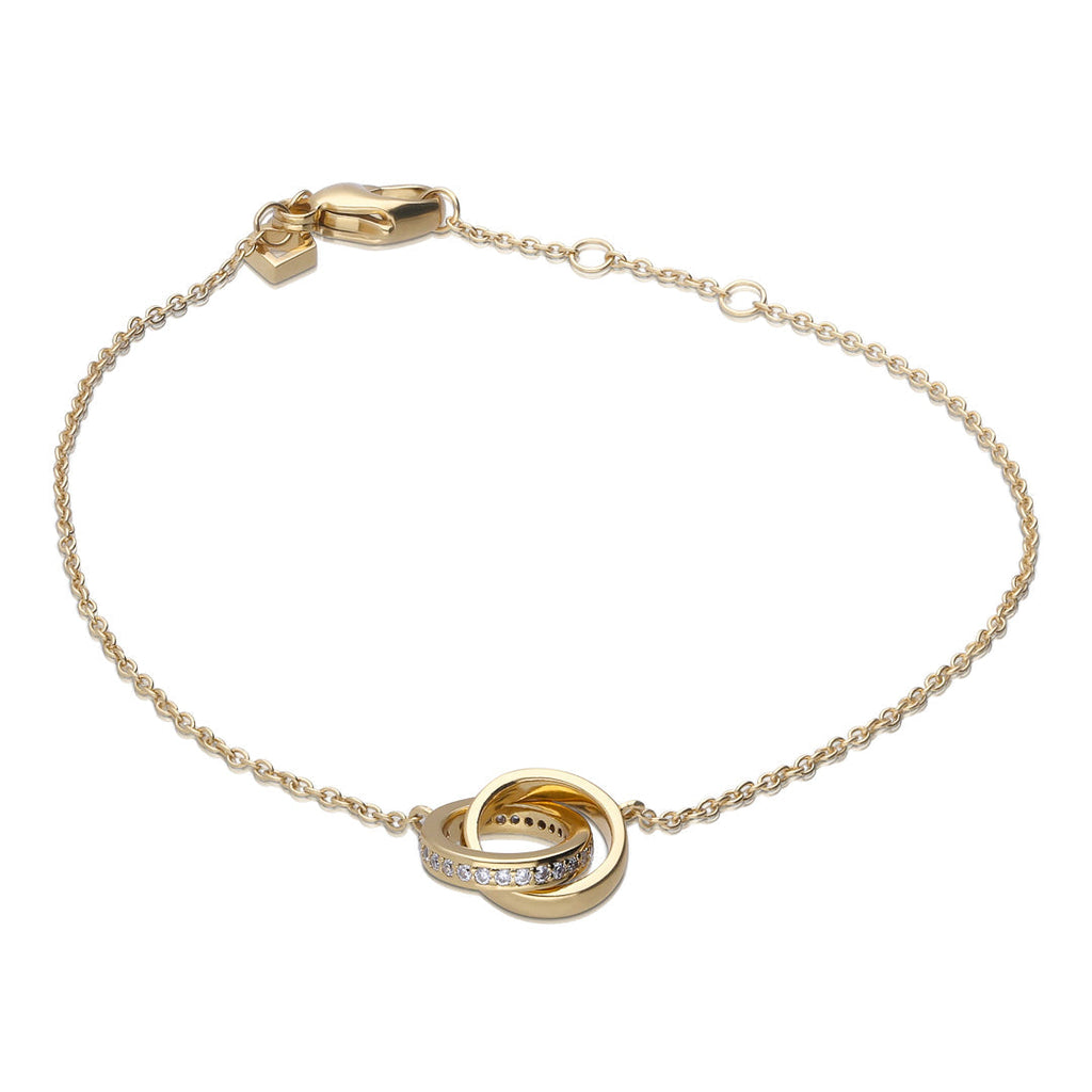 Diamonfire Interlinking Rings Bracelet