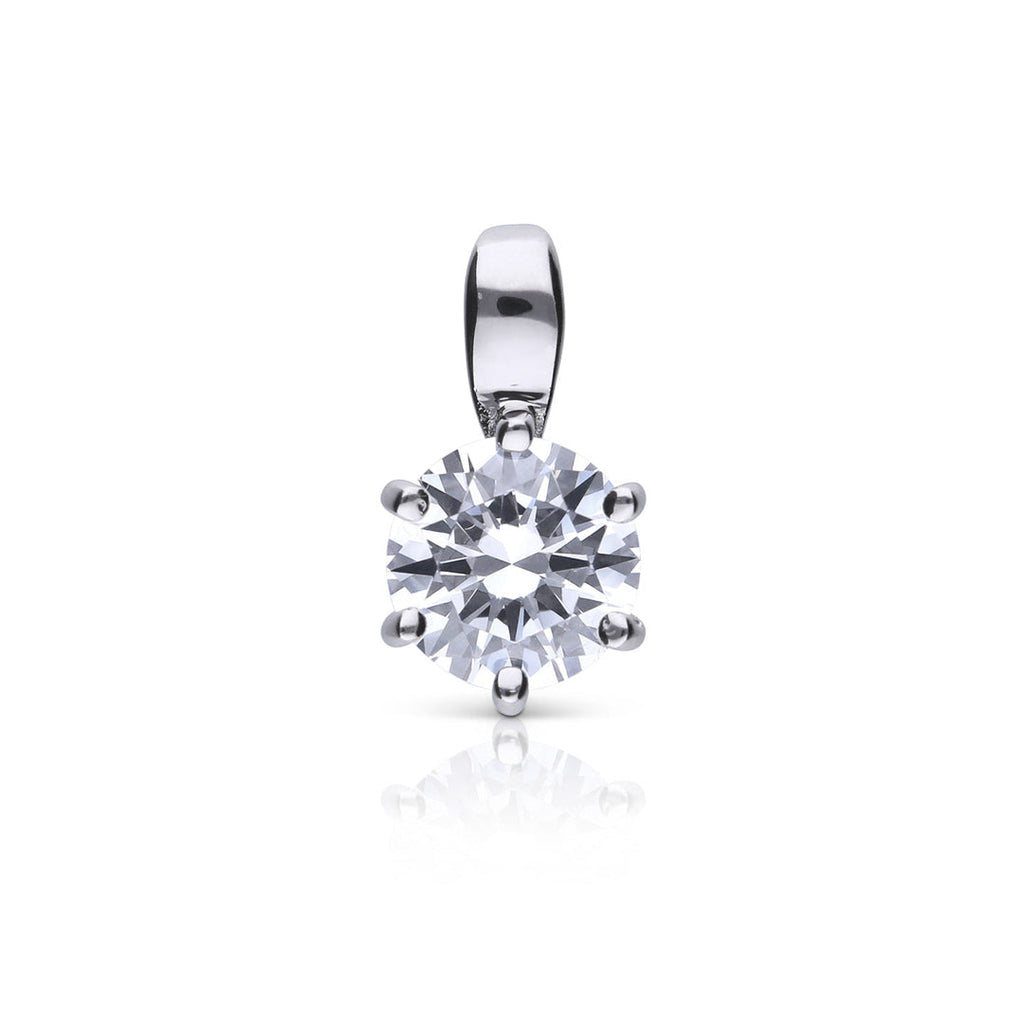 Diamonfire Six Claw Carat Pendant