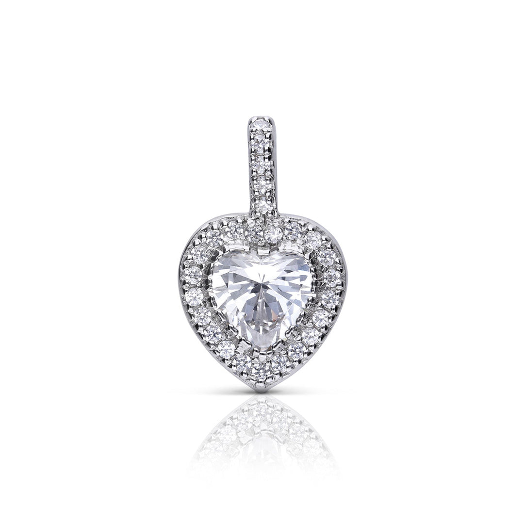 Diamonfire Heart Pave Set Pendant