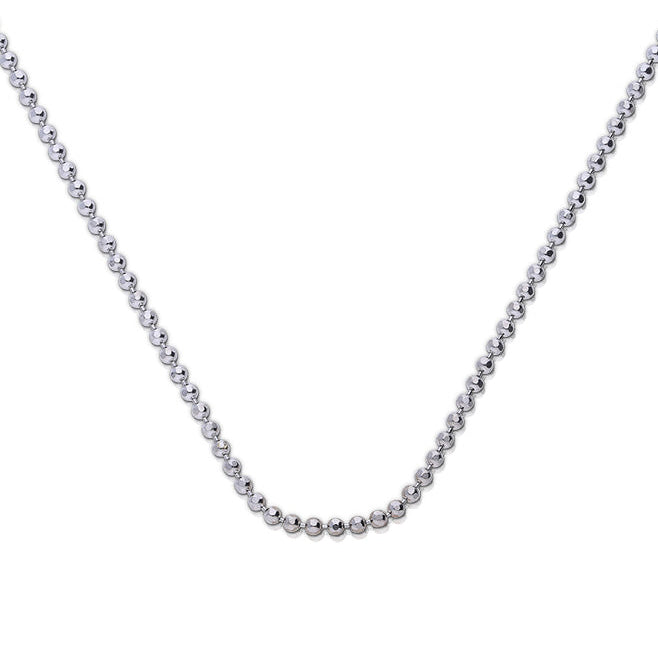 Diamonfire Diamond Cut Ball Chain with Extender 43cm-45cm