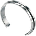 Fred Bennett Cuff Bangle Black IP Detailed Stainless Steel Cuff Bangle B3393