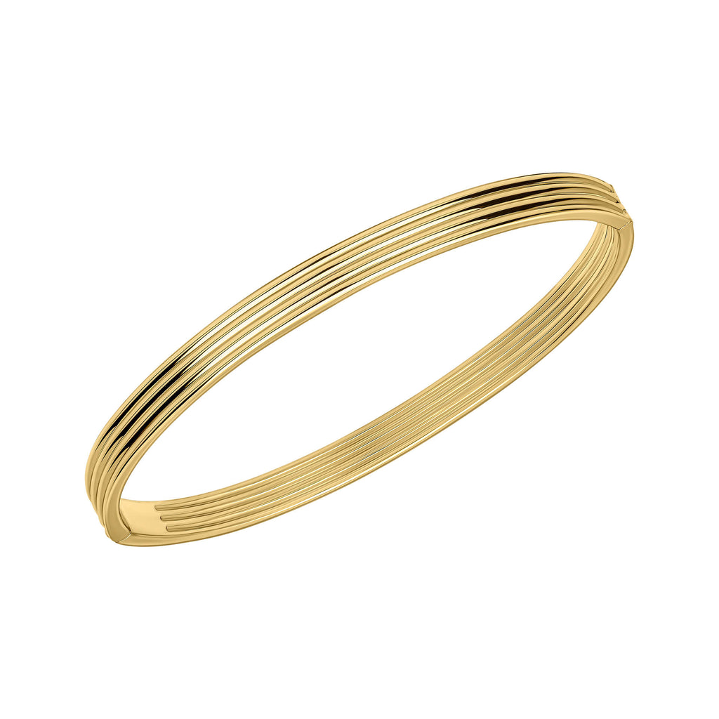 Beginnings Ridged Hinged Bangle