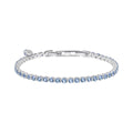 Diamonfire Small Zirconia Charm Tennis Bracelet